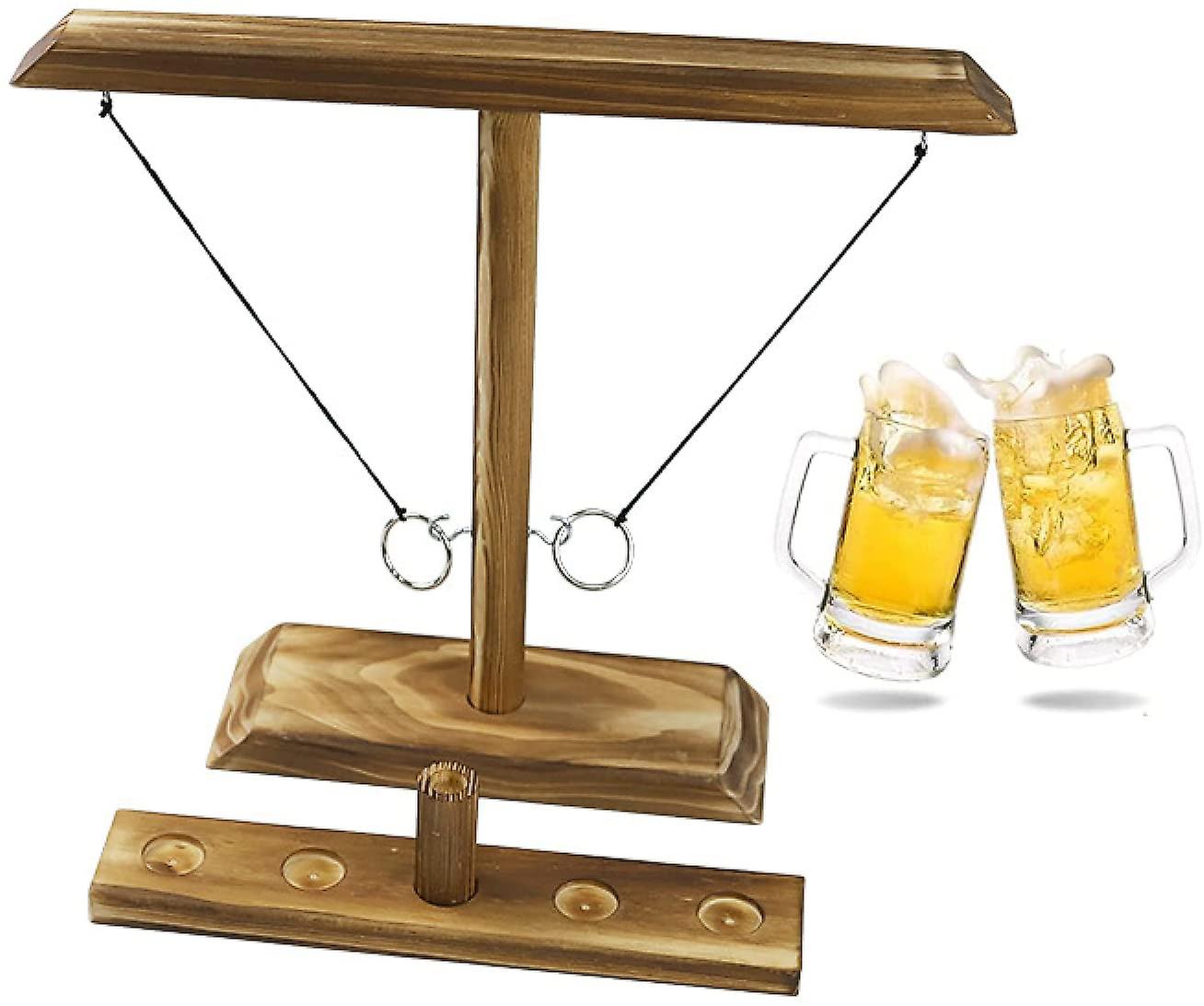 Hooks Ring Toss Game with Shot Ladder Bundle 2 Player B 355
