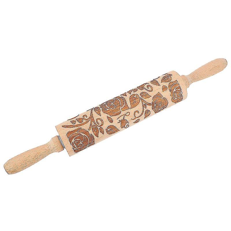 1pcs Carved Rolling Pin
