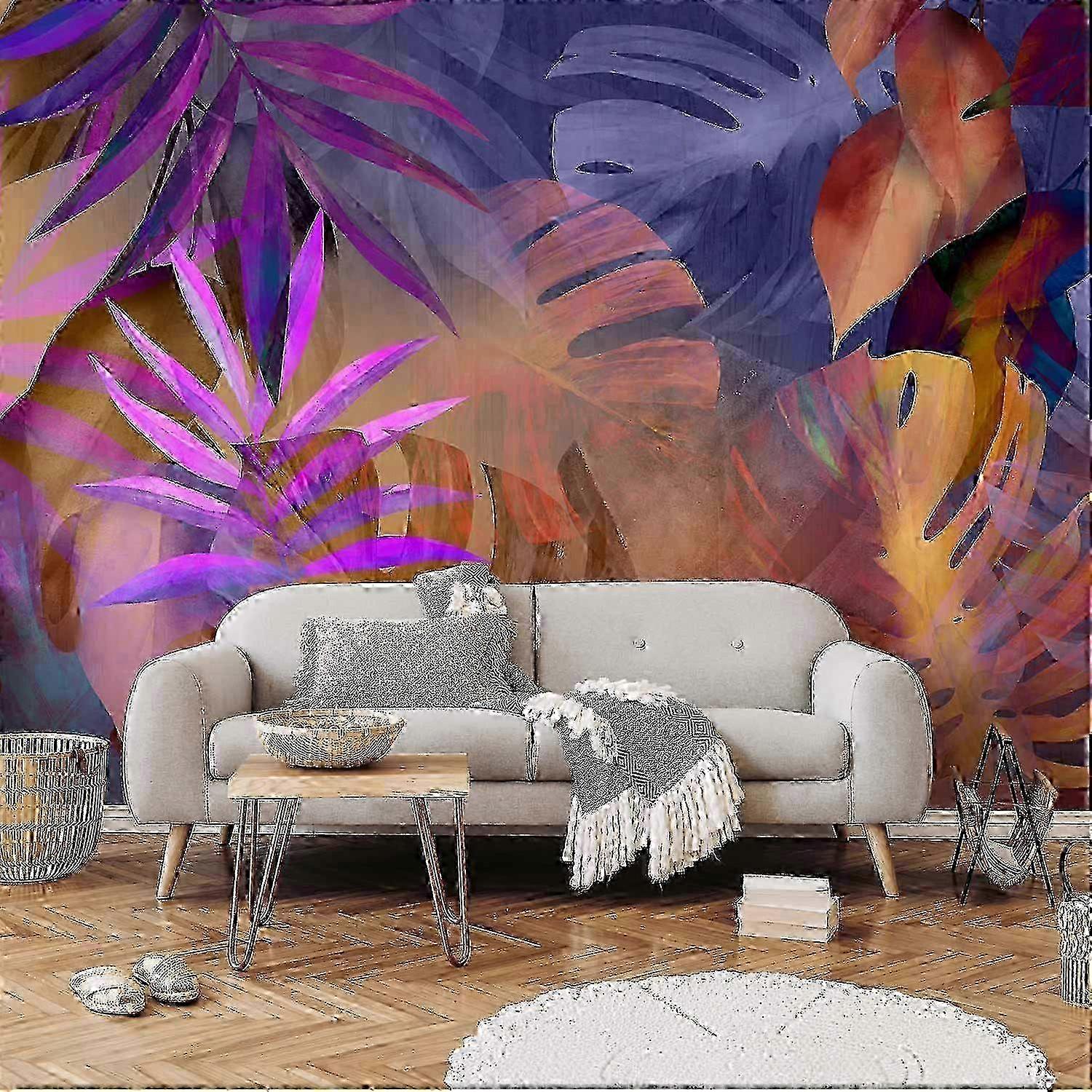 Self-adhesive Wall Mural - Vigorous Leaves - Third Variant