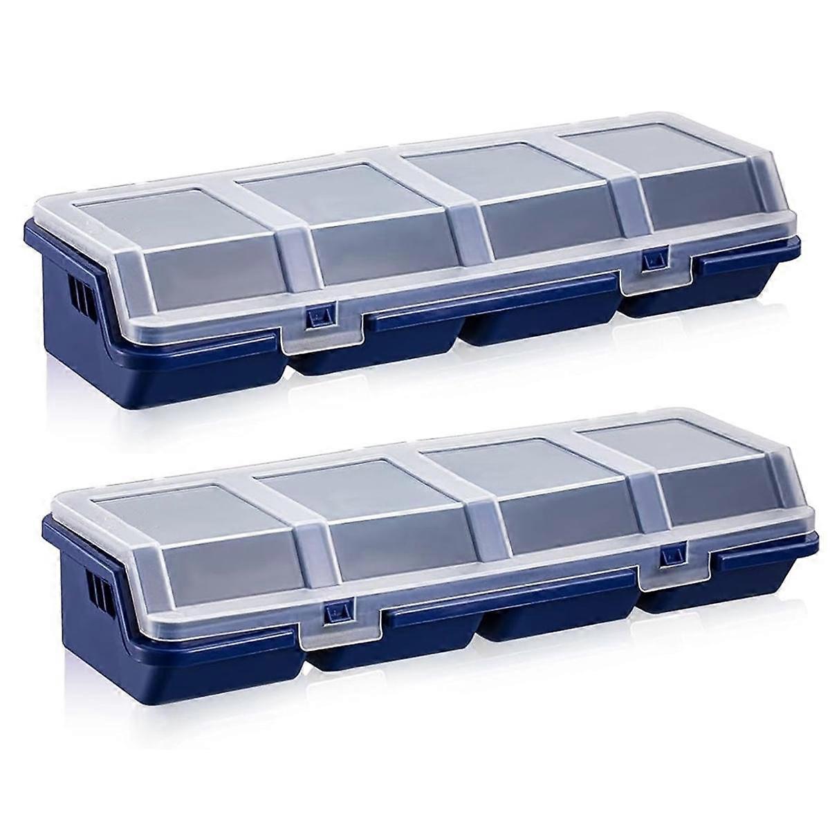 Mini Screw Parts Box Storage Case Recycled Material 400.0g Blue