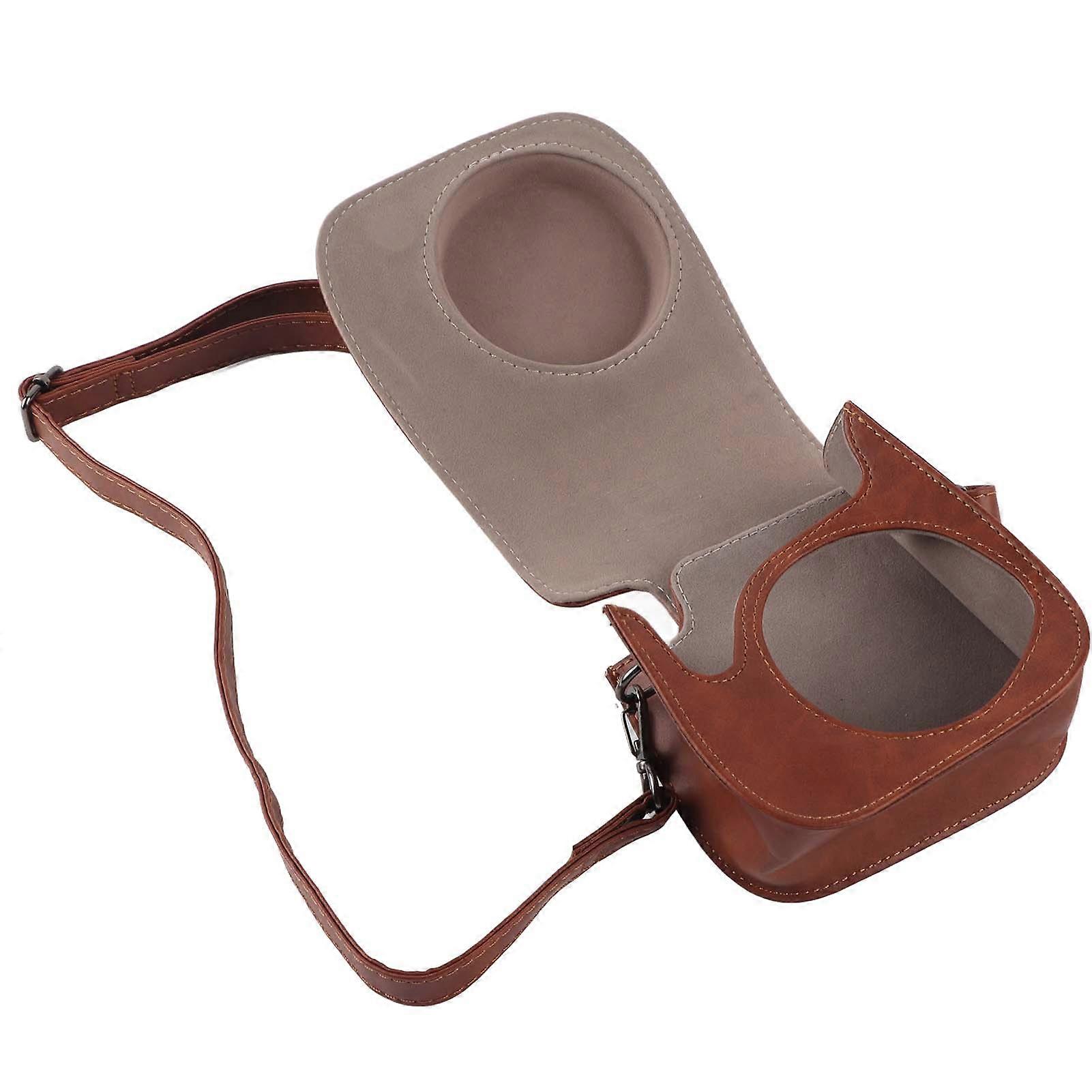 PU Camera Storage Case Vintage Sling Shell Bag for Fujifilm Instax Mini 11/9/8 Camera NO.3469