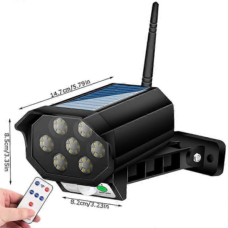 Led Solar Flood Light Waterproof Simulation Monitoring Light Security Lamp for Outdoor Street Yard