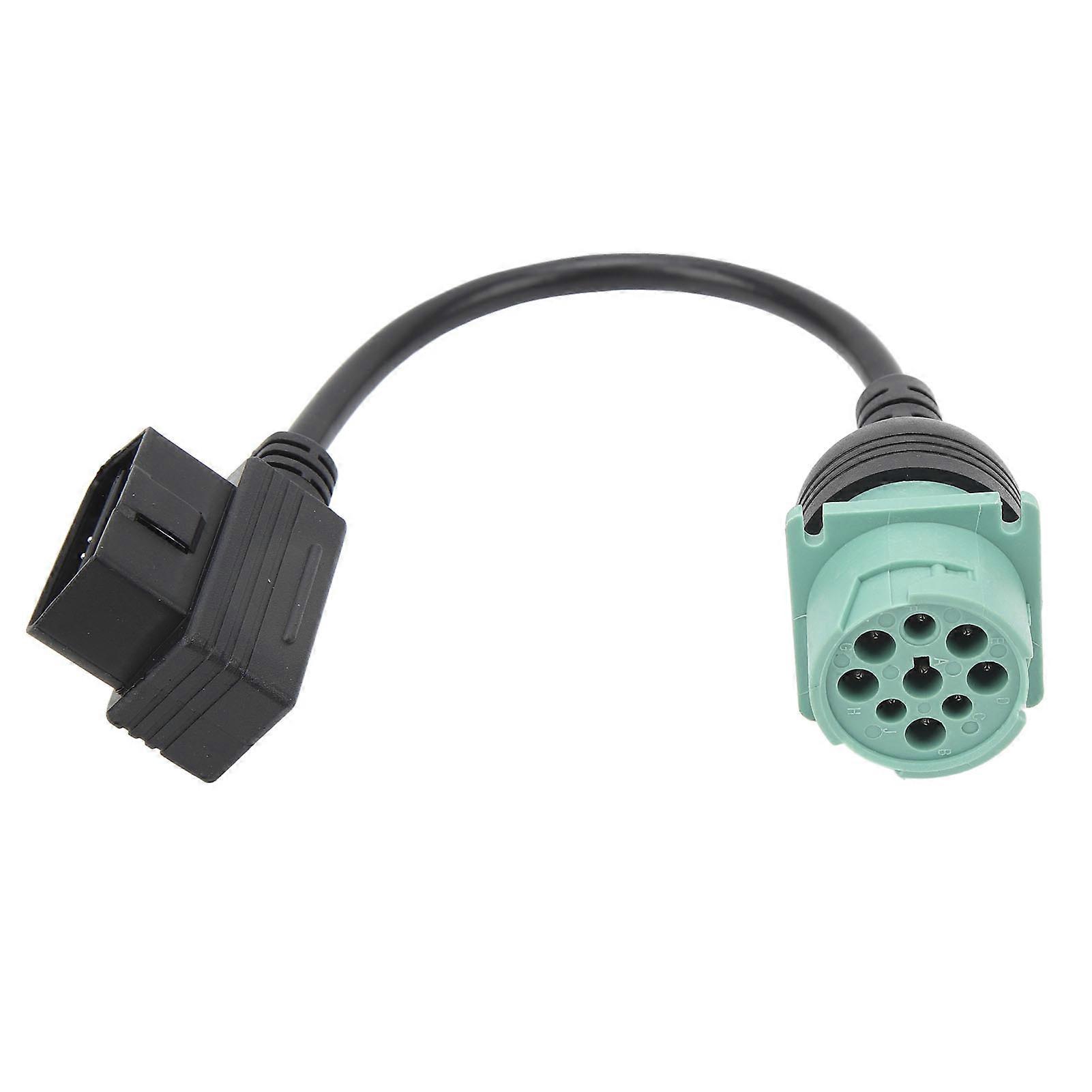 16pin إلى 8pin 9pin OBD2 كابل أداة التشخيص الماسح الضوئي محول محول استبدال كابل للشاحنات الثقيلة ماك