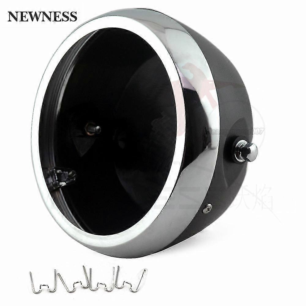 Exquisite Motorcycle Headlight 7-inch Retro Deep Bucket Shell Modified Headlight Base Led Headlight Shell For Harley For Honda For Custom