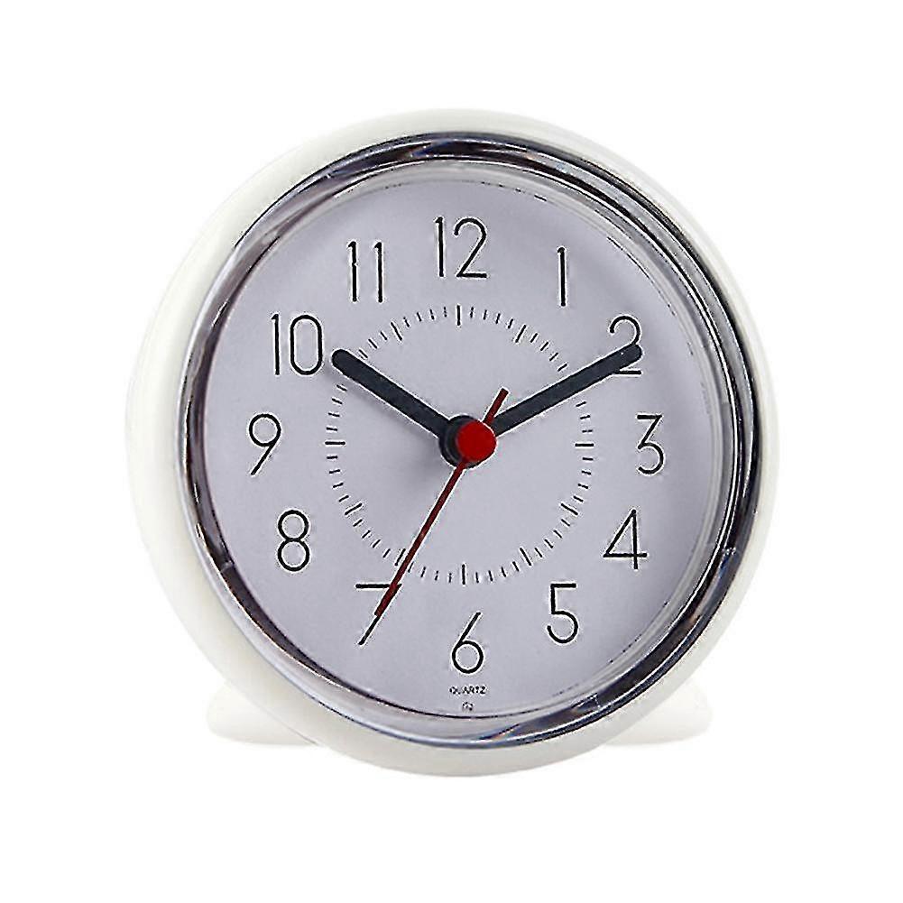방수 흡입 컵 배터리로 작동되는 조용한 Non-ticking 욕실 벽시계