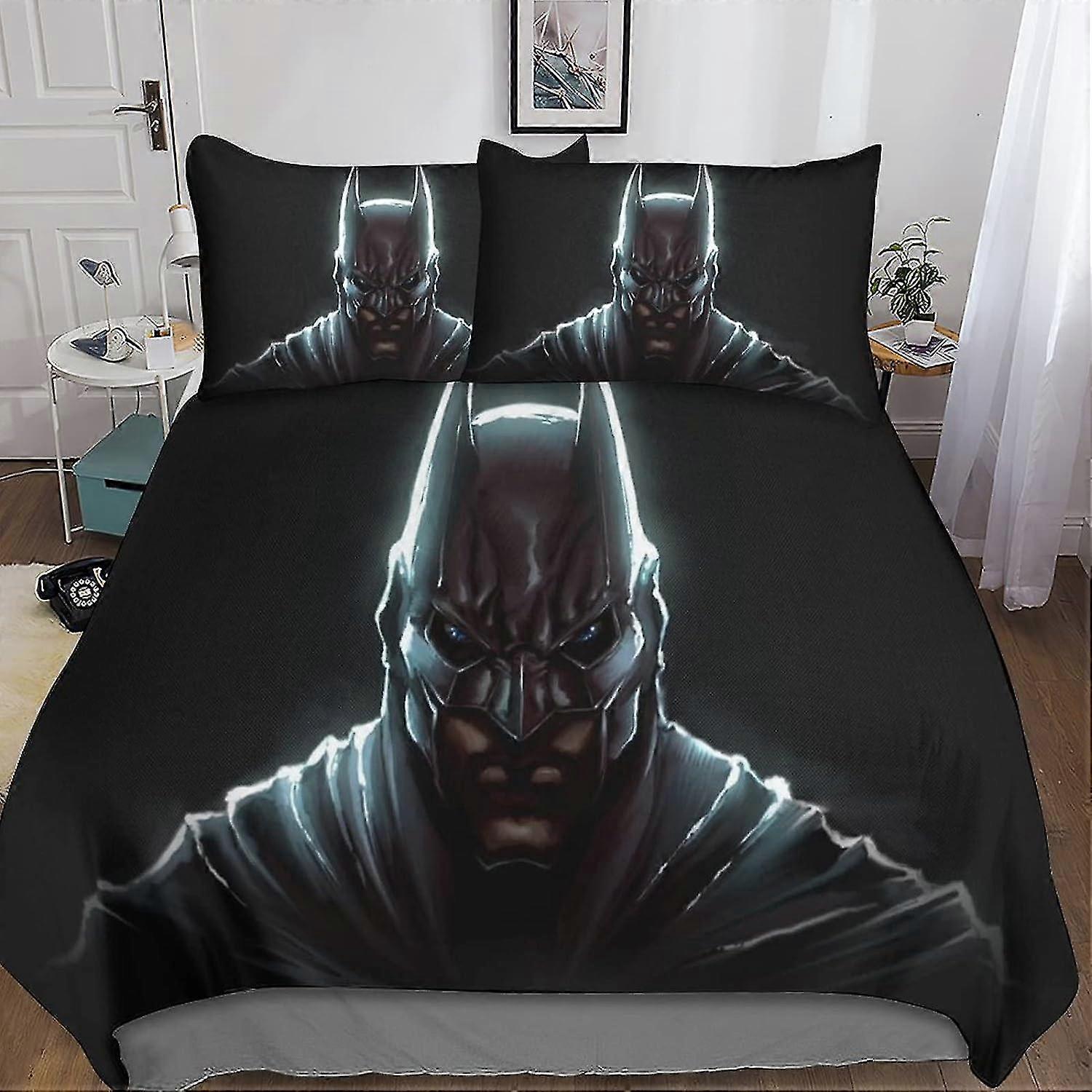 Batman edredom capa roupa de cama conjunto quarto colcha capa decoração pcs edredom capas rei 135 * 200 cm