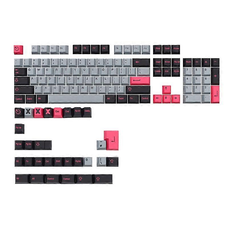 134PCS 8008 Keycap PBT Cherry Profile Standard Sublimation Process Key Cap Set