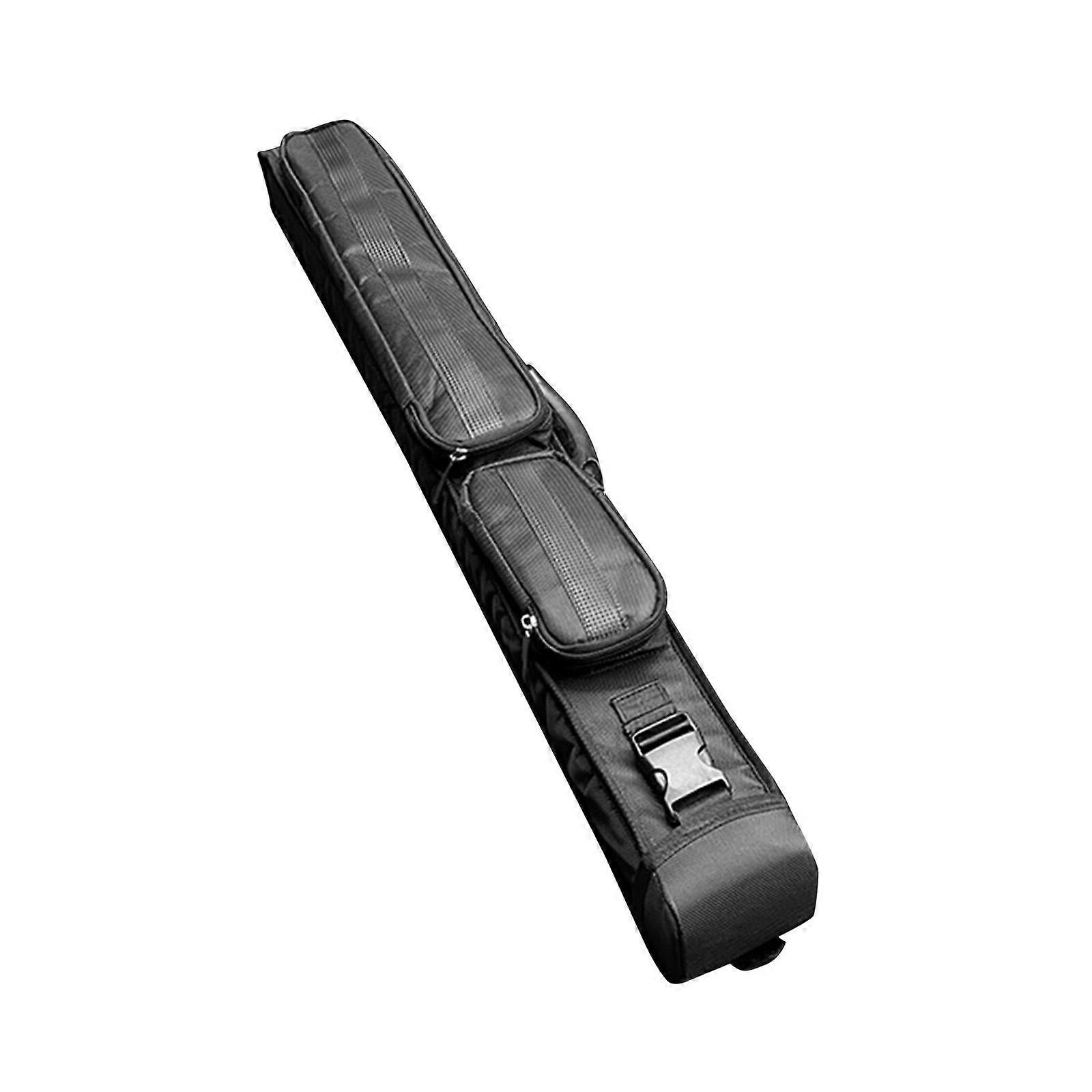 5 Holes Pouch Billiard Pole Rod with Shoulder Strap Container Pool Cue Cases Black