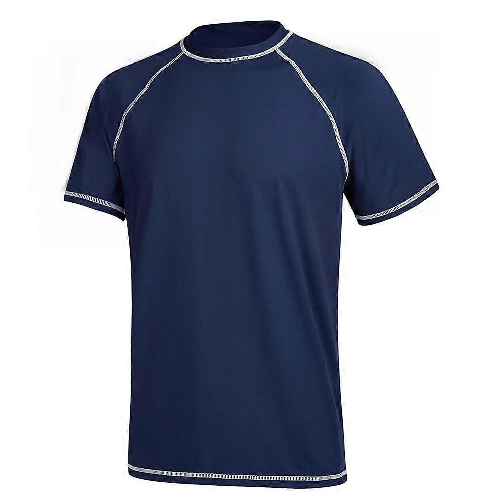 Men's short-sleeved loose sunscreen clothes UPF50+outdoor sports sunscreen clothes Men's surfing clothes Swimming clothes