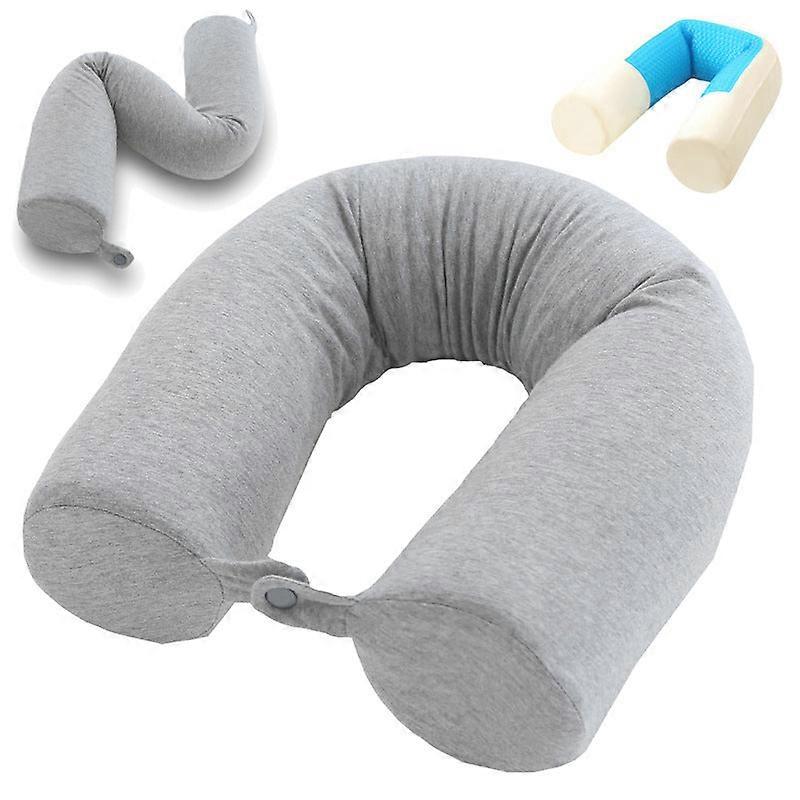 Soft Comfortable Travel Pillow Memory Foam U-shaped Bending Slow Rebound Neck Pillow