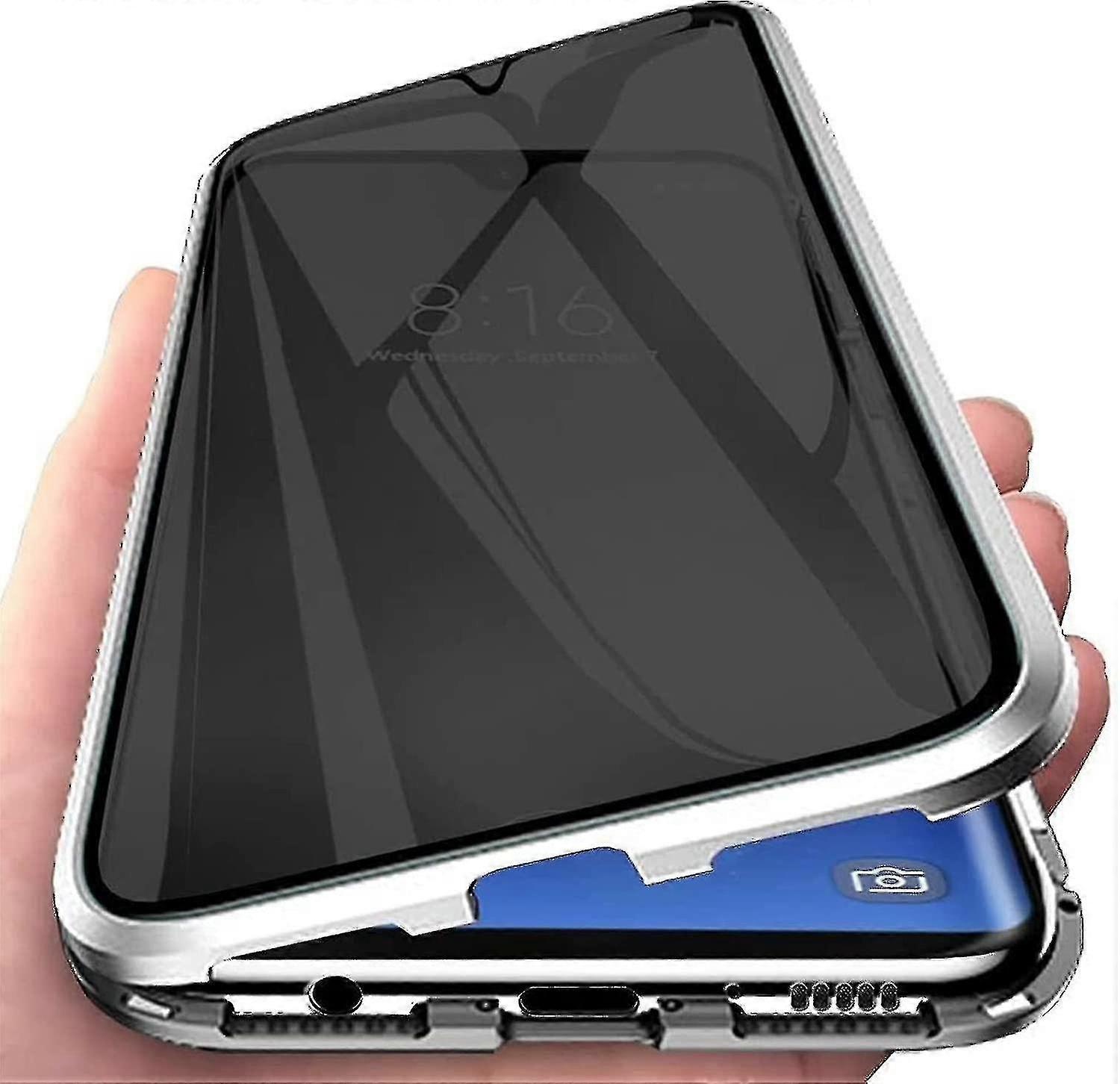 Anti-peep Magnetic Clear Dupla-Sided Vidro Protetor compatível com Samsung Galaxy S22 Ultra
