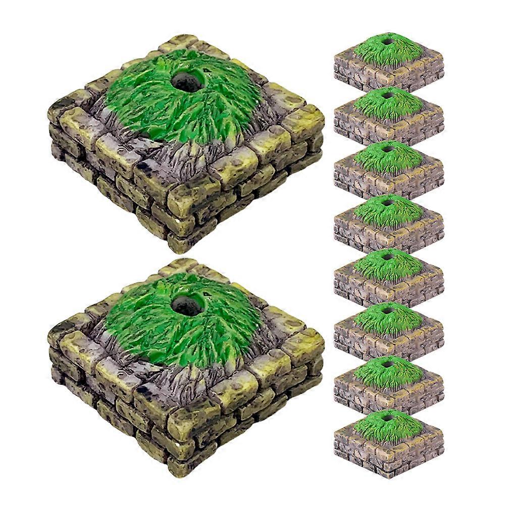 10Pcs DIY Sand Table Scenery Landscape Sand Table Decoration Simulation Tree Altar Base Model