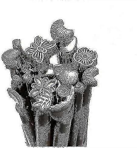 20 delar läder verktygskuddar, Diy Läder arbetssadel gör kuddar Verktyg Special Shape Set Stämpel Punch Set Läder Carving Craft Craft Craft Craft Craft