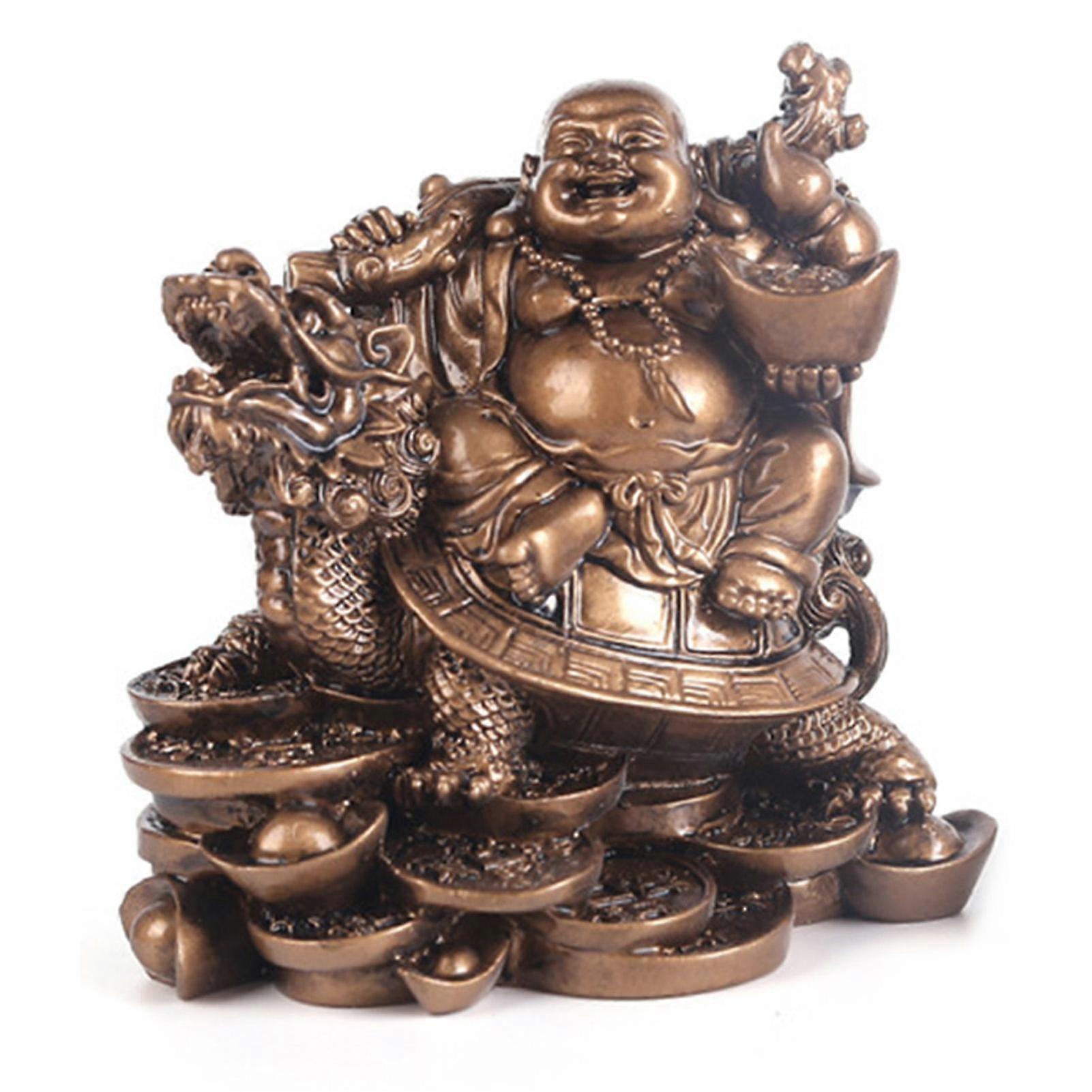 Feng Shui Buddha Maitreya Crafts Creative Craft Tabletop Statue Suitable For Office Business Occasions-YuJia