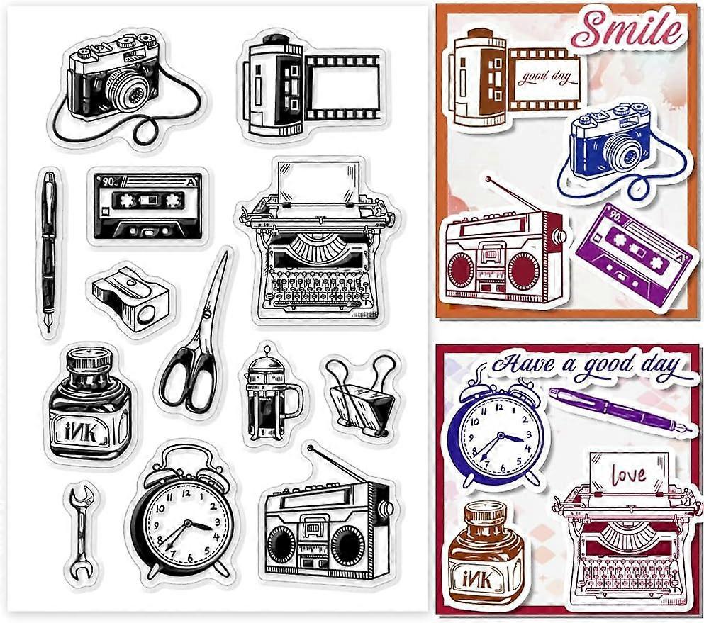 1Sheet Stationery Silicone Clear Stamp Seals