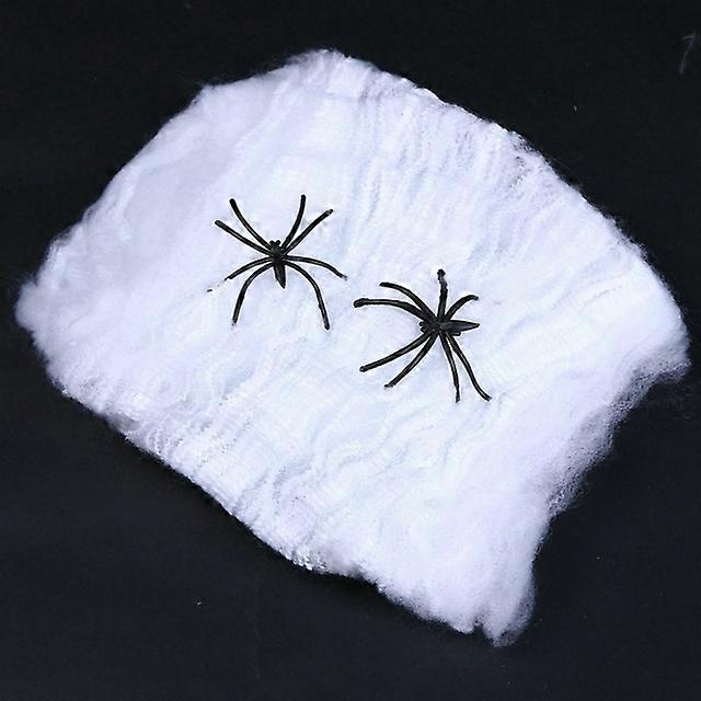 Horror Halloween Spider Web Giant Stretchy Cobweb for Yard Outdoor Haunted House Bar Decoration Supplies Halloween Party Props