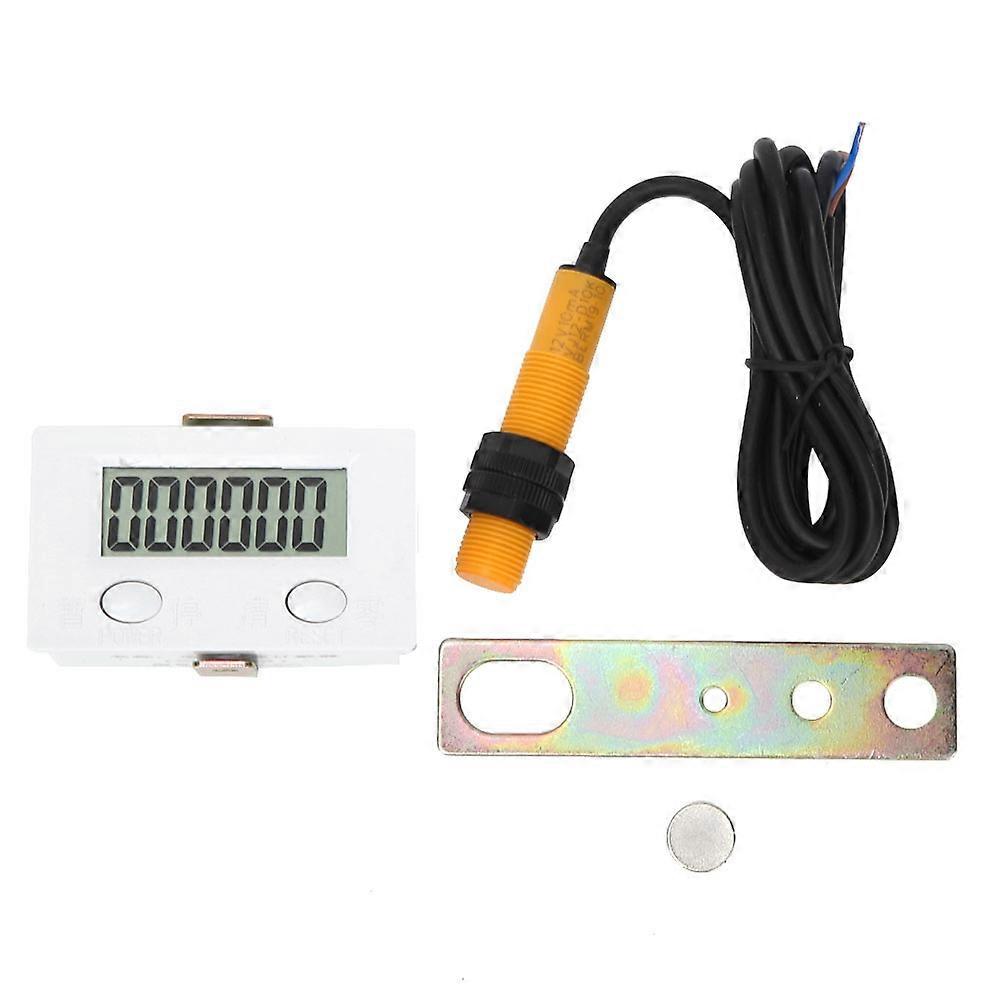 BERM Magnetic Induction Plastic Counter 6 Digits Digital Display 0-999999 with Switch BEM-6c12