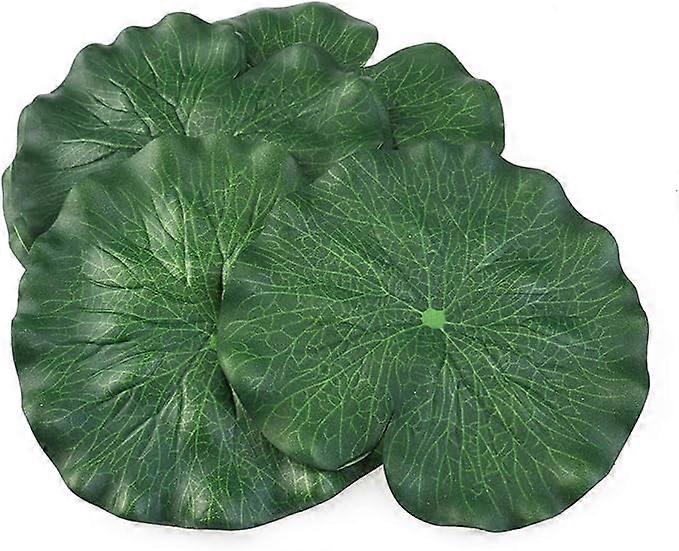 10pcs Pool Lotus Leaves Artificial Floating Foam Lotus Leaves Lily Pads Fake Foliage Decoration for Pond Pool Aquarium Fish Artificial Lotus Leaf Tank