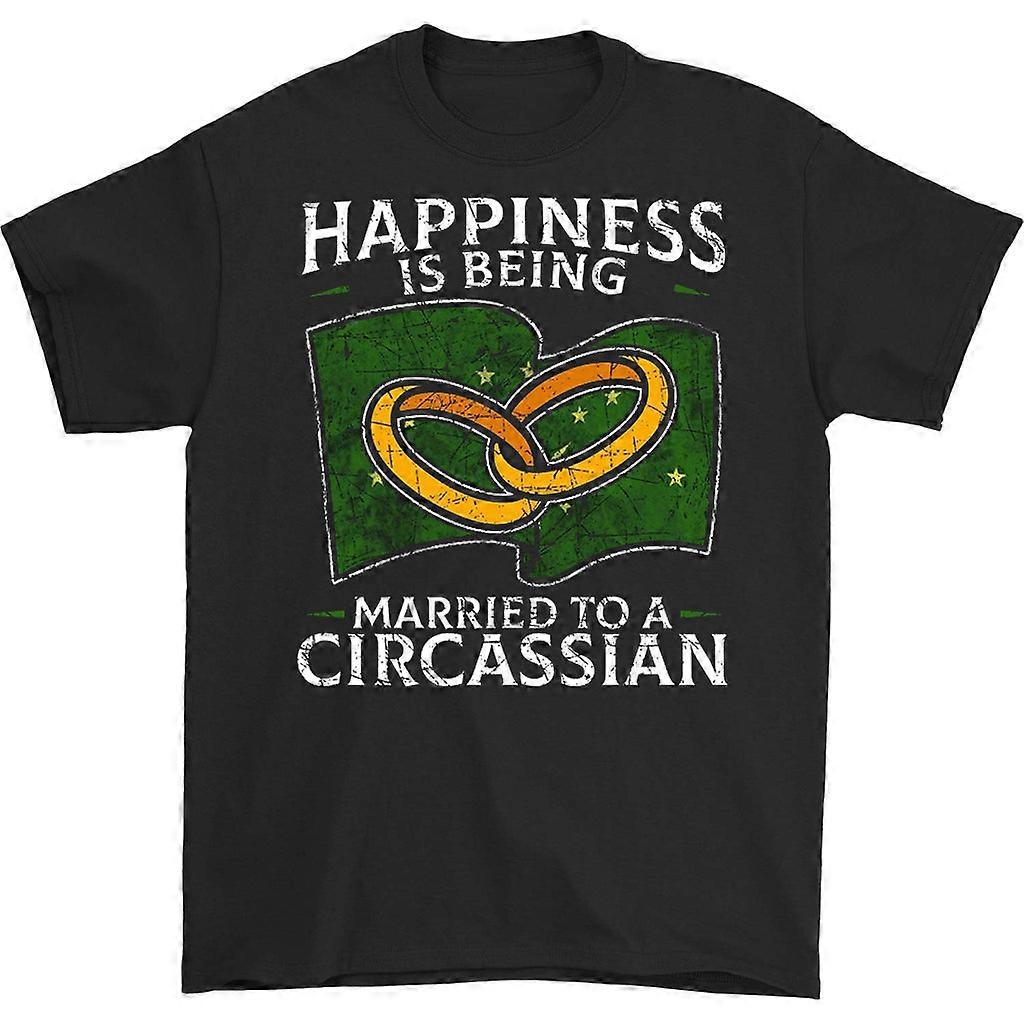 Felicidade é ser casado com uma camiseta circassiana