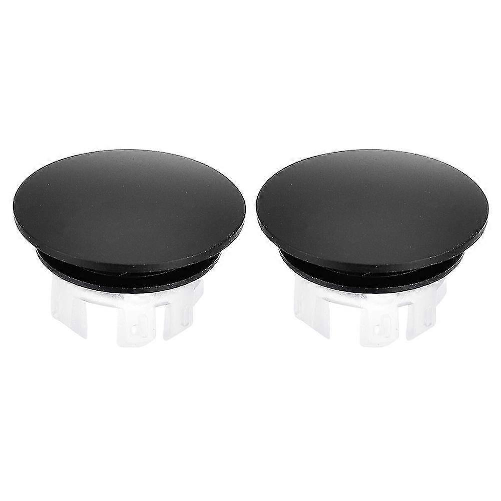 Stylish and Trendy Sink Trim Overflow Cover 2Pcs Black Insert Ring for 22 5mm Hole Suitable for Various Basins WY[-Good
