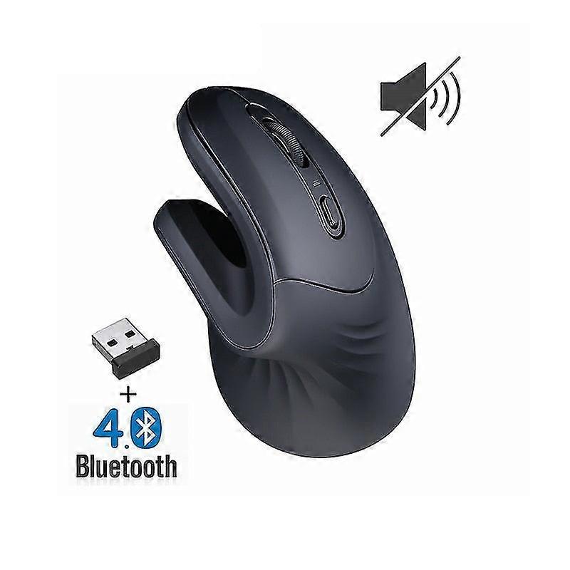 Bluetooth 2.4g silent wireless mouse dual mode ergonomic mute gaming mice for pc macbook laptop
