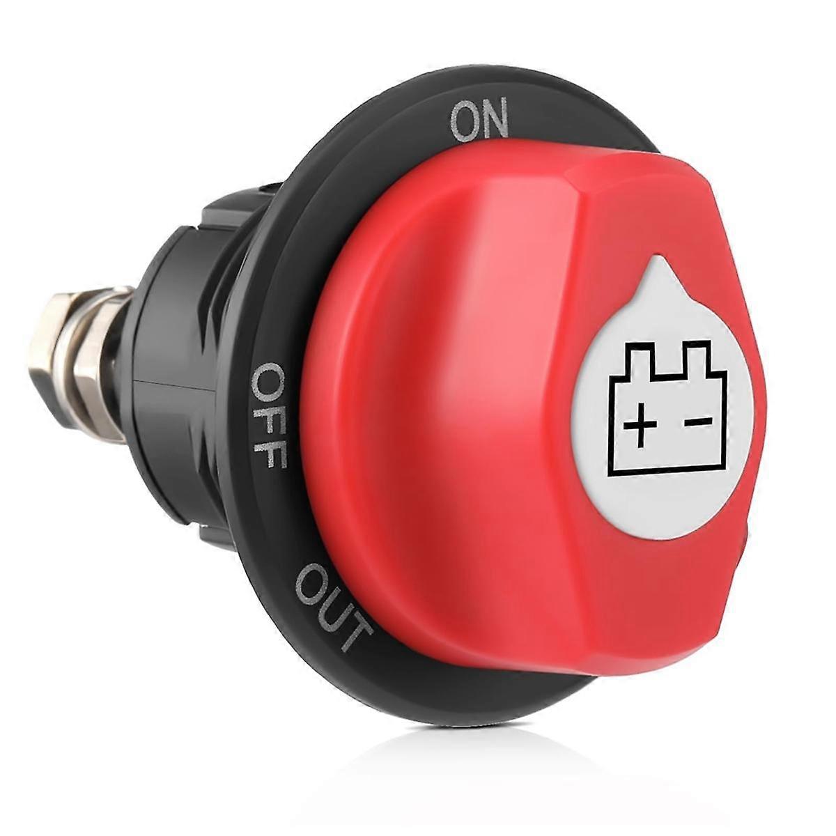 Battery Disconnect Switch 12-48V, Cut Shut Off Isolator Switch for Marine Boat RV ATV Car Utv Vehicle 100A