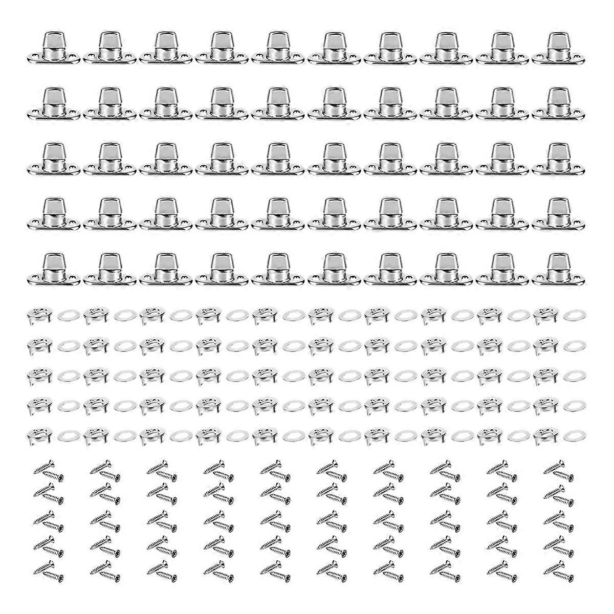 50Pcs Set Grade Twist Lock Fasteners Turn Button Eyelets & Studs, Canvas Marine Fasteners Turn Button