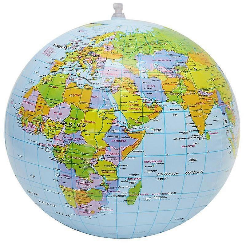 Inflatable Globe PVC World Globe Inflatable Earth Beach Ball for Beach Playing or Teaching