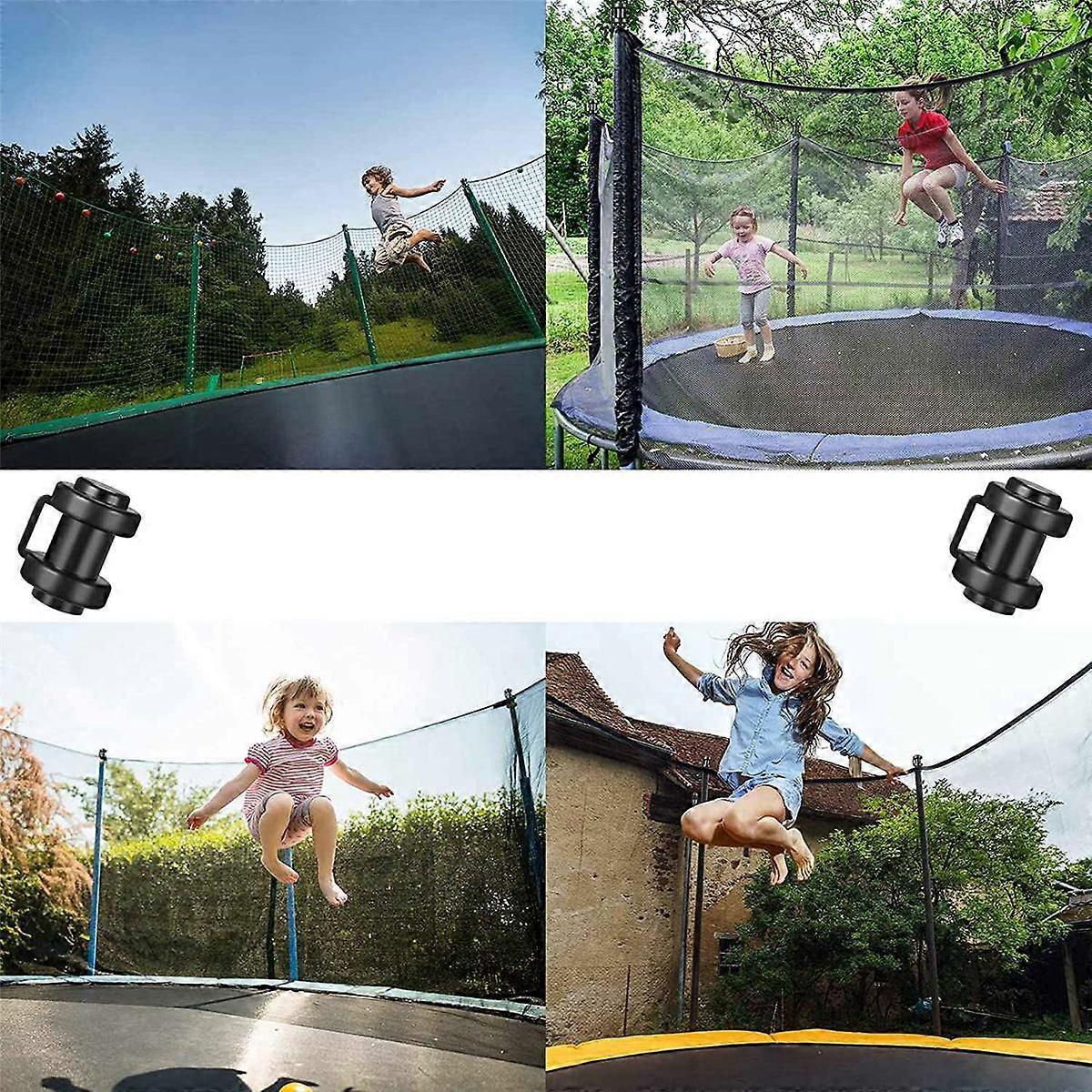 12 Coperture Protettive Gialle Per Aste Trampolino | Tappi Di Protezione In Plastica Per Rete Trampolino | Antinfortunistici E Sicuri