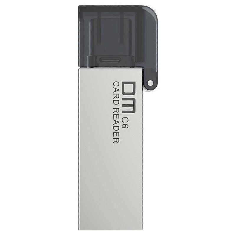 CR006 Zinc Alloy Card Reader Type C SD/TF USB Flash Disk Card Reader