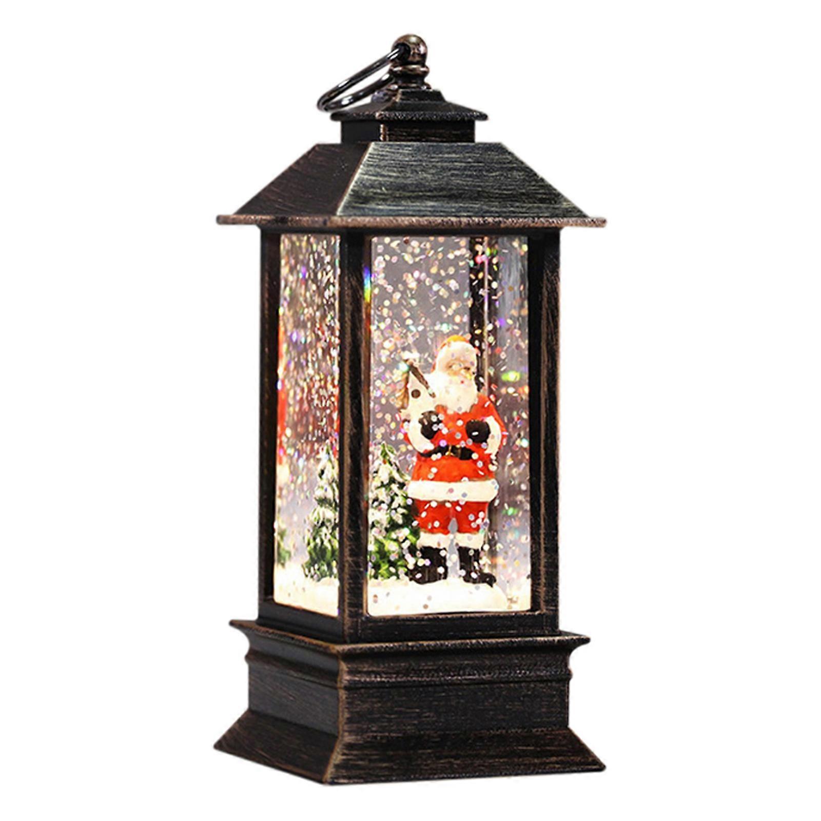 The Best Gift LED Christmas Crystal Lights Rotate Glitter Xmas Small