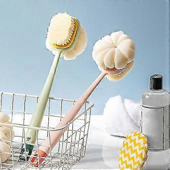 Double-sided Shower Brush With Long Handle Reusable Back Exfoliating Scrubber