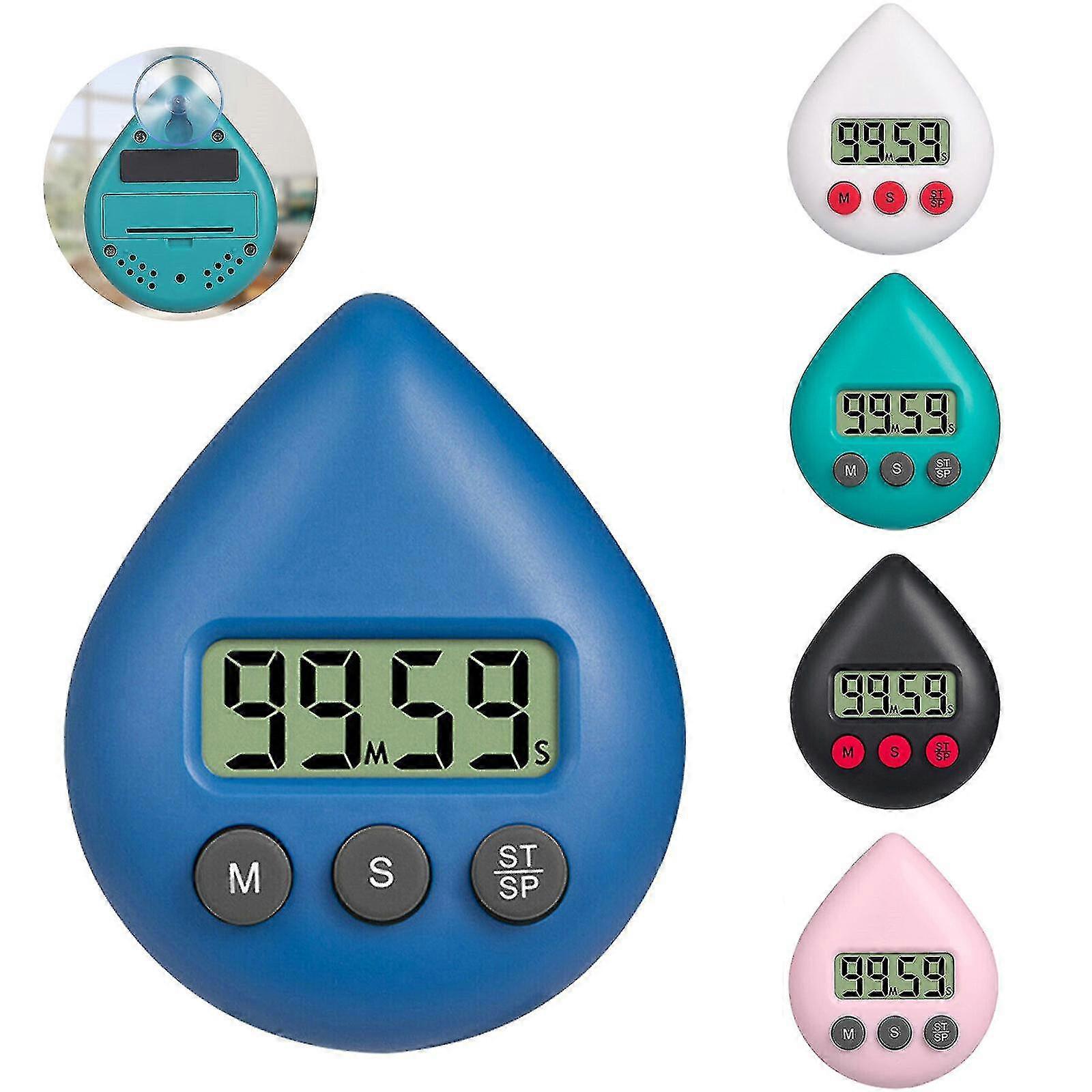 Timer digitale a tre colori Risparmio energetico Timer digitale Cucina per la casa, impermeabile Timer doccia digitale