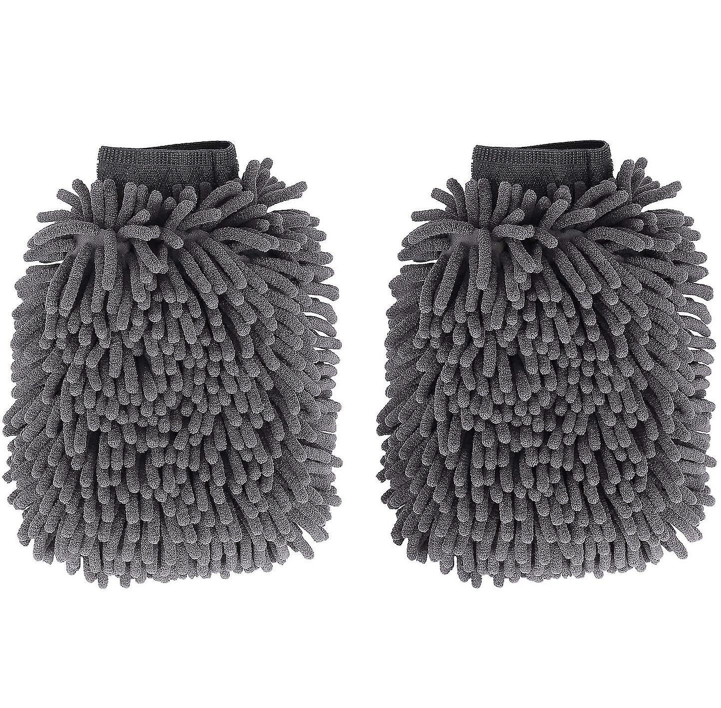 Deluxe Microfiber Car Wash Mitt (2 Pack)