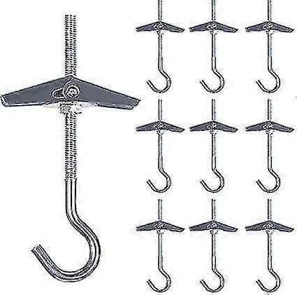10 قطع الجبس سقف هوك M5/90mm الثريا هوك الكربون الصلب السقف جبل هوك مصنع هوك مرساة السنانير سقف السنانير للنباتات المعلقة بلاس
