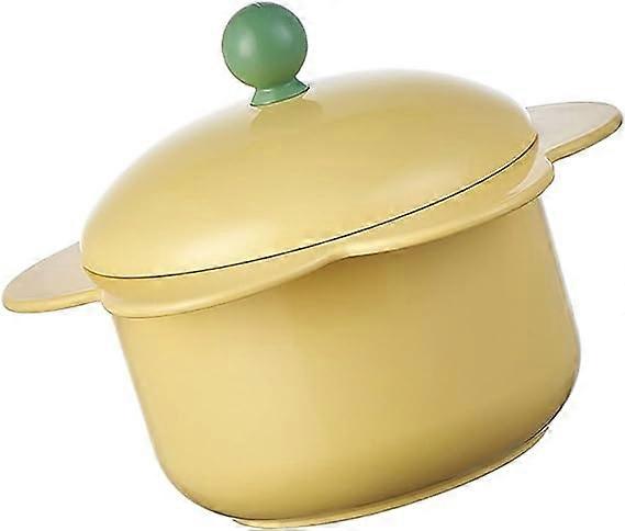 Soup Bowl Soup Crock with Handles and Lid Casseroles Dishes Serving Bowls for Cereal Stew Chill Beef Stew Pot Pies Instant Noodle Yellow