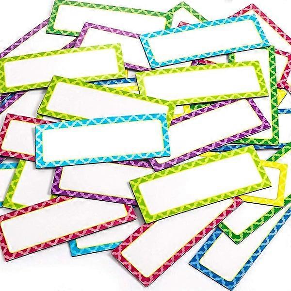 40-Piece Flexible Magnetic Dry Erase Name Plate Tags