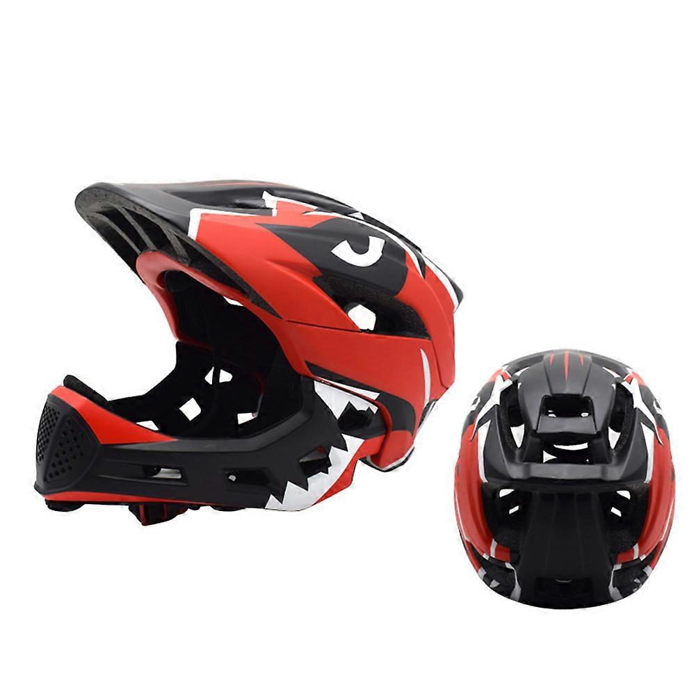Lixada Çocuklar Çıkarılabilir Tam Yüz Kask Çocuk Spor Güvenlik Kaskı C0J2 için