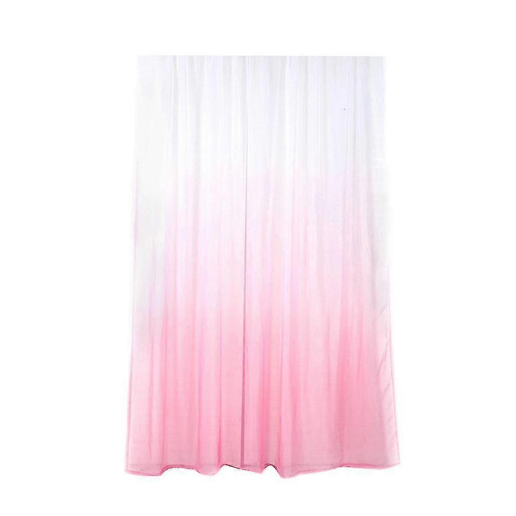 Gradient Sheer Curtain Tulle Window Voile Drape Valance Smooth Panel Fabric