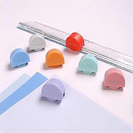 Rotary Paper Trimmer:Multi-Function Scrapbooking Tool with 7 Types of Cutting Heads,7-in-1 Paper Cutter.Suitable for Photos,Cards,Coupons,Paper