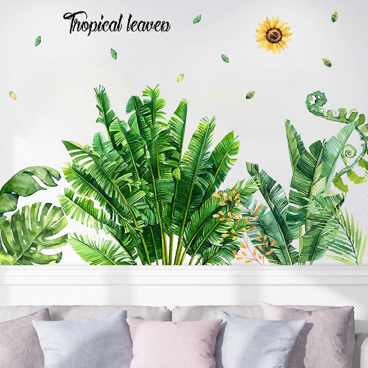 1pc tropical Leaves Wall Sticker
