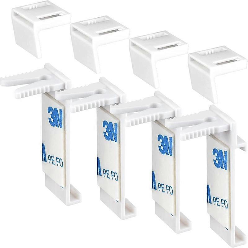 4 x Roller Blind Clamp Brackets No Drilling Replacement Accessories Clamp Bracket for PVC
