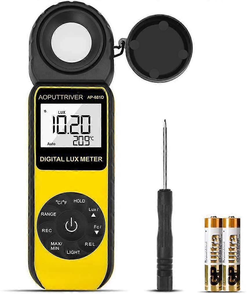 Digital Luxmeter, Digital Luxmeter Lighting Meter Range Up To 400,000