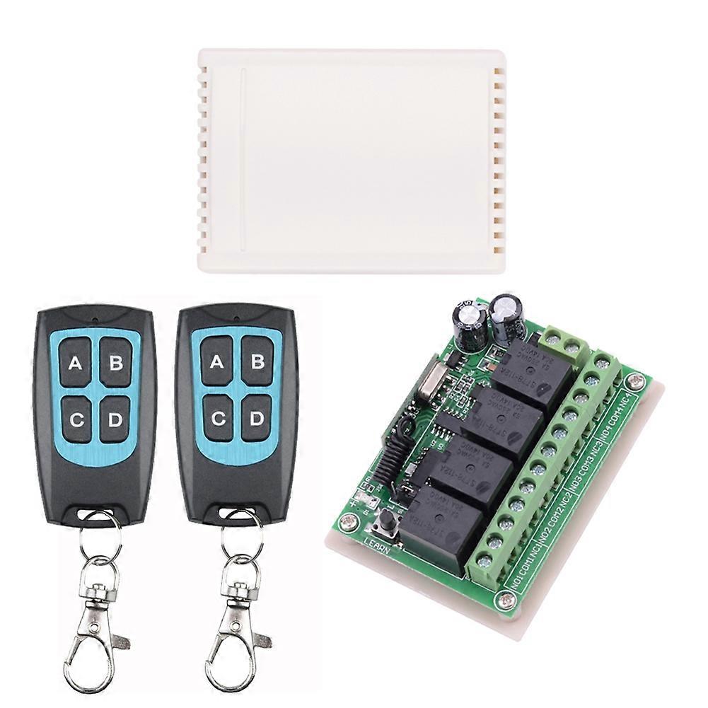 Long Range DC 12V 4CH Channel Remote Control 433Mhz Wireless RF Switch Module KAESI