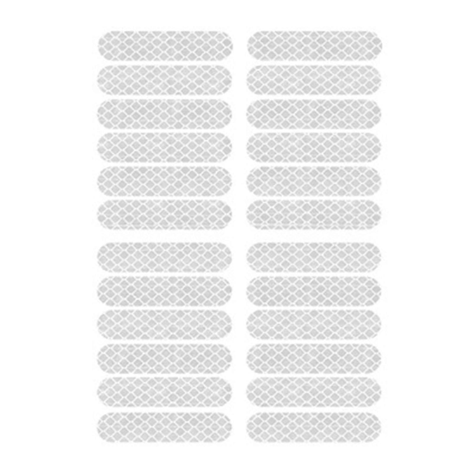 Kaesi 24Pcs Scooter Decal Wear-resistant Self-adhesive Reflective Waterproof Anti-fade Improve Riding Safety Wheel Decal for Xiaomi Scooter M365/Pro