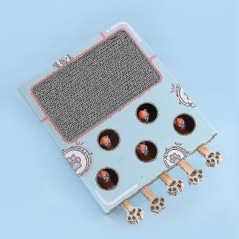 3 w 1 Z zabawnym Cat Stick Chase Hunt Mouse Game Box Hit Gophers Interactive Maze Tease Toy