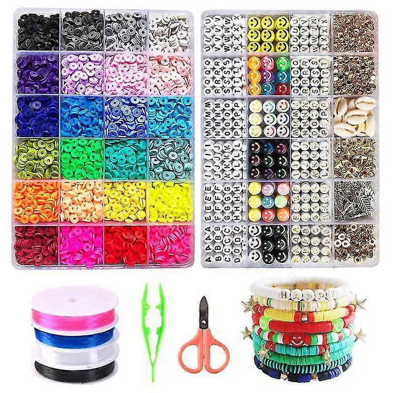 Clay Beads Disc Beads Making Kit For Child Polymer Clay Discs