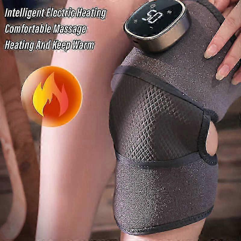 Massaggiatore per ginocchio 3 modalità Usb Regolabile Impacco caldo Riscaldamento elettrico senza fili Massaggiatore per ginocchio Sostegni Massaggiatore per ginocchio