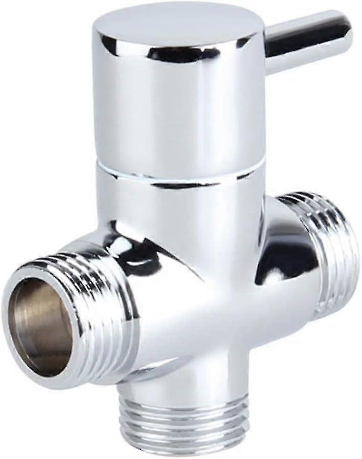 Solid Brass 3-way Shower Arm Diverter Valve - Quick Installation & Water Flow Control