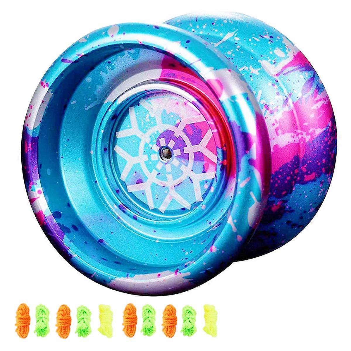 Unresponsive Yoyo,Professional Yoyo ,Aluminum Beginner Yo-Yos Ball for Yoyos Players with 10 Yo Yo